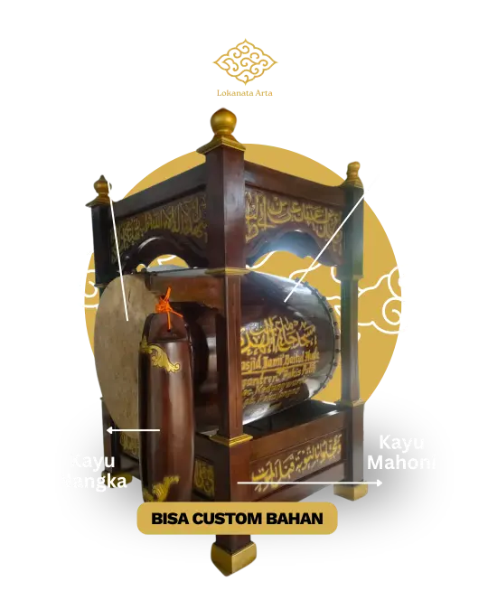 Jual Bedug Masjid Berkualitas Langsung dari Pengrajin Lokanata Arta